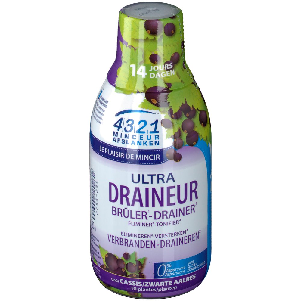 4321 C Minceur Draineur Cassis 280 ml 4321 C Minceur Draineur Cassis 280 ml