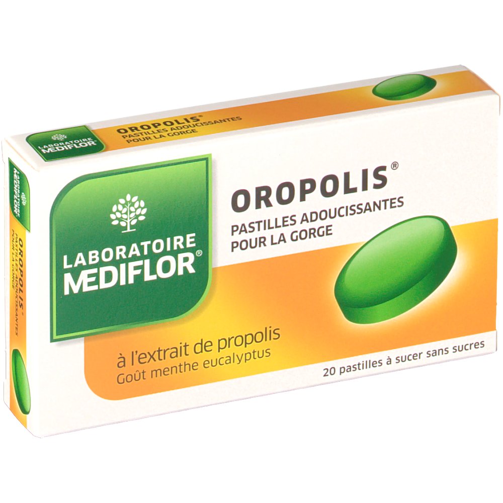 Oropolis pastille menthe eucalyptus