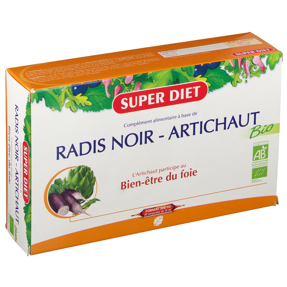 Super C Diet radis noir artichaut Super C Diet radis noir artichaut