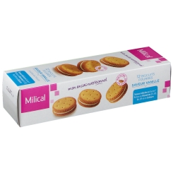 Milical Nutrition biscuits fourrés vanille - shop-pharmacie.fr Milical Nutrition biscuits fourrés vanille - shop-pharmacie.fr