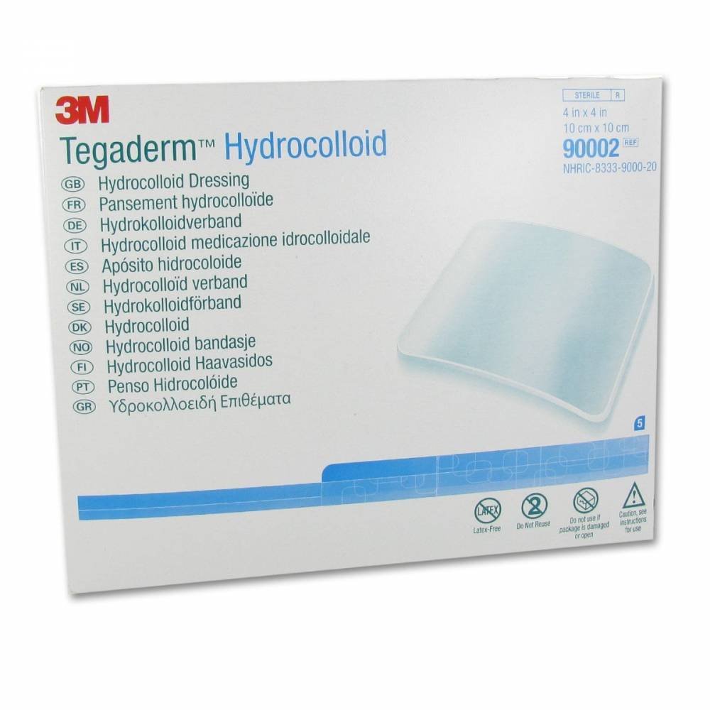 3M Tegaderm Hydrocolloid 10 x 10cm 90002 shoppharmacie.fr