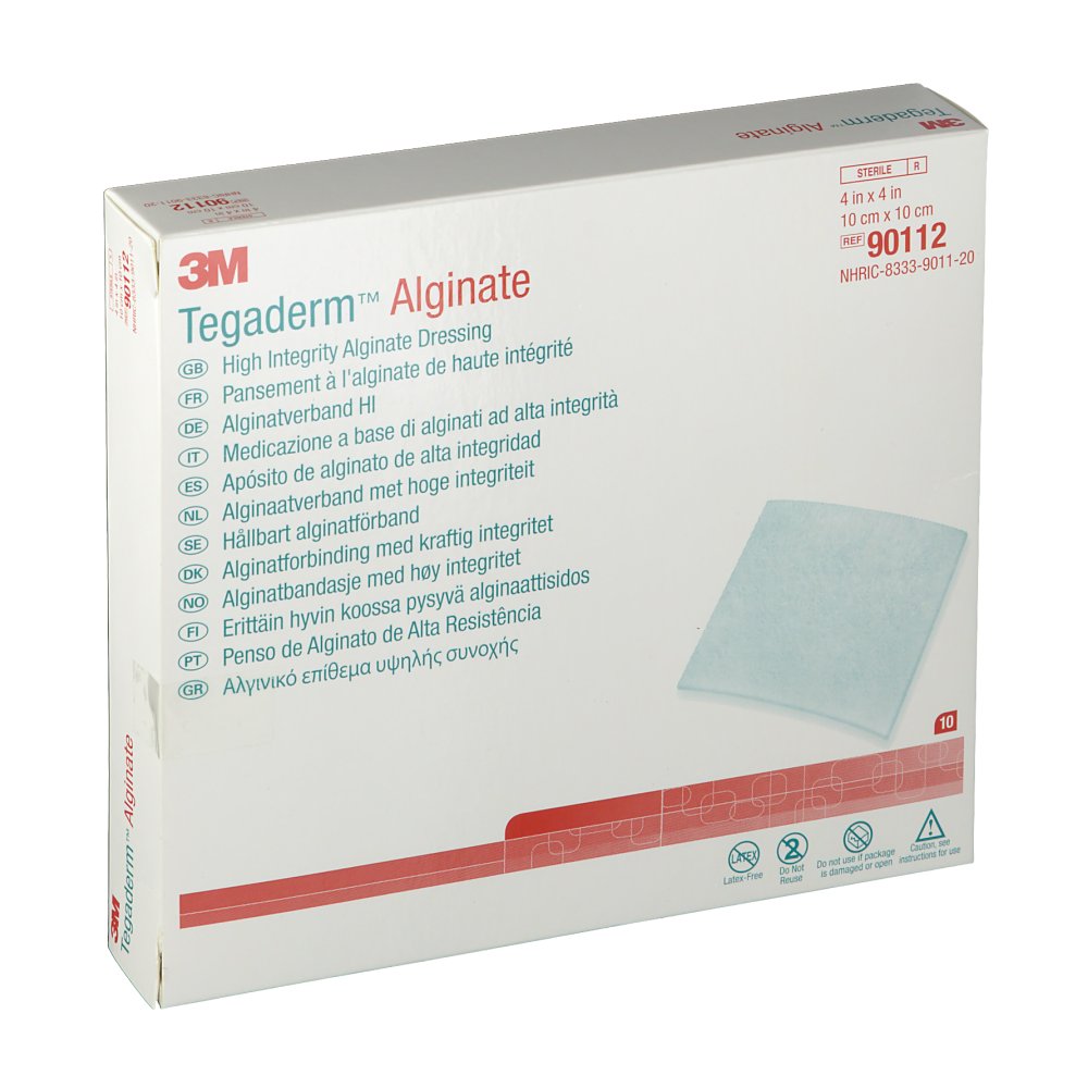 3M Tegaderm Alginate 10 x 10cm 90112P shoppharmacie.fr