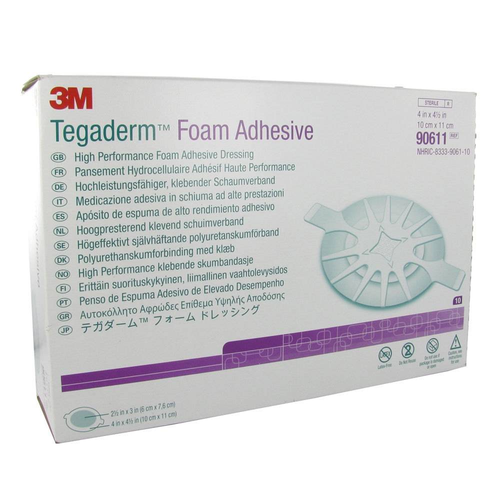 3M Tegaderm Foam Adhesive 10cm x 11cm 90611 shoppharmacie.fr