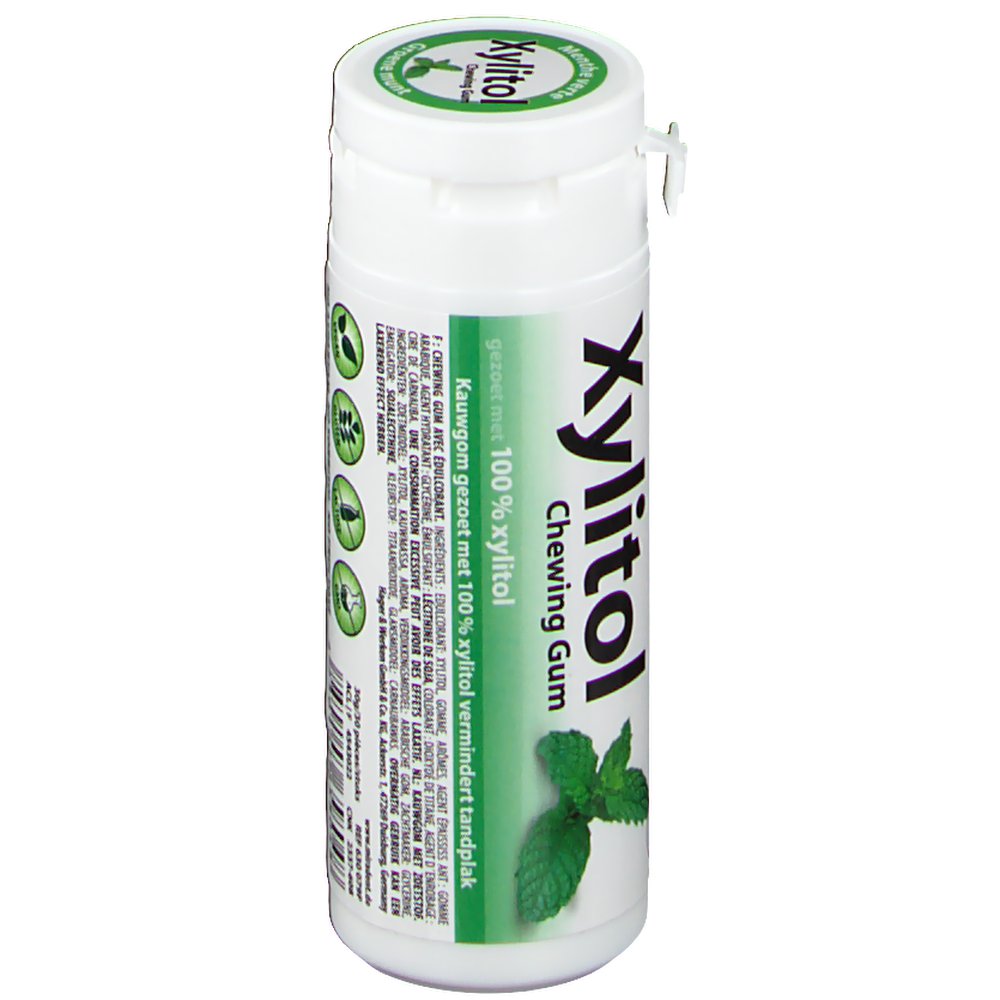 Miradent Chewing Gum Xylitol Menthe Vert shoppharmacie.fr
