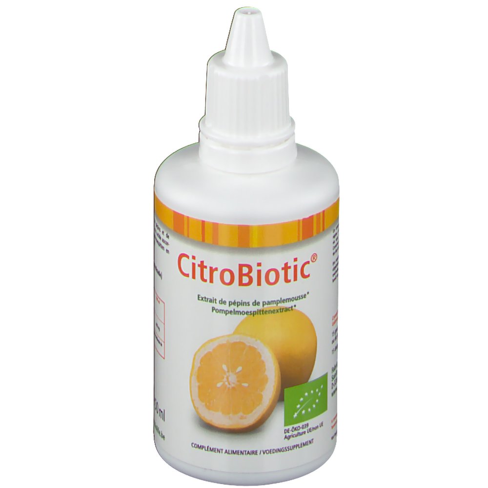 Citrobiotic Extrait De Pépin De Pamplemousse Liquide Bio 100 Ml