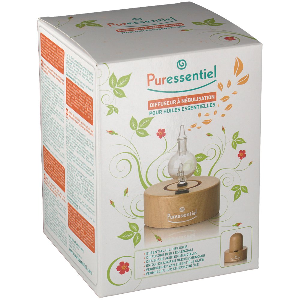 Puressentiel Diffuseur a nébulisation pour huiles essentielles, Bois