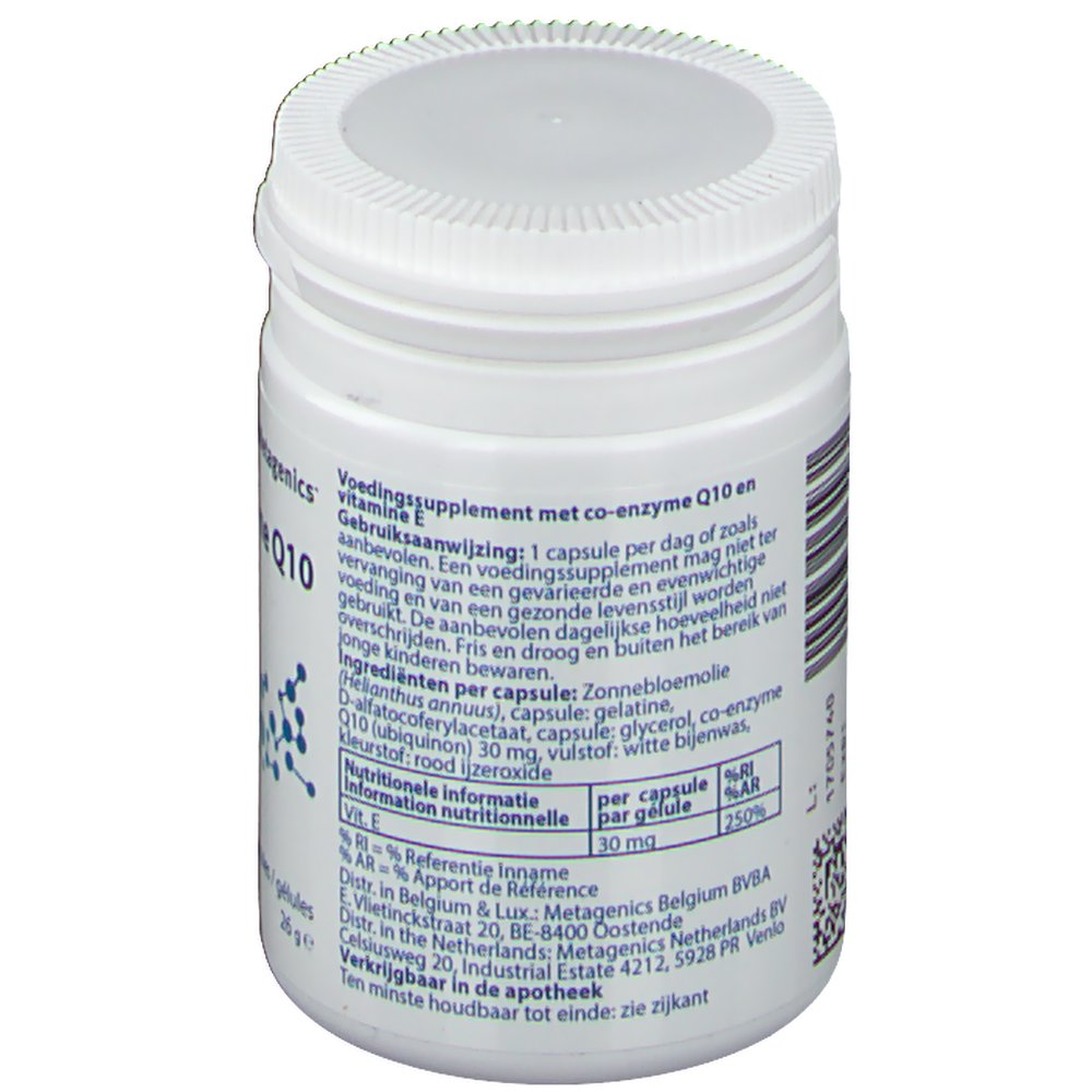 Coenzyme Q10 + Vitamine E 30mg shoppharmacie.fr