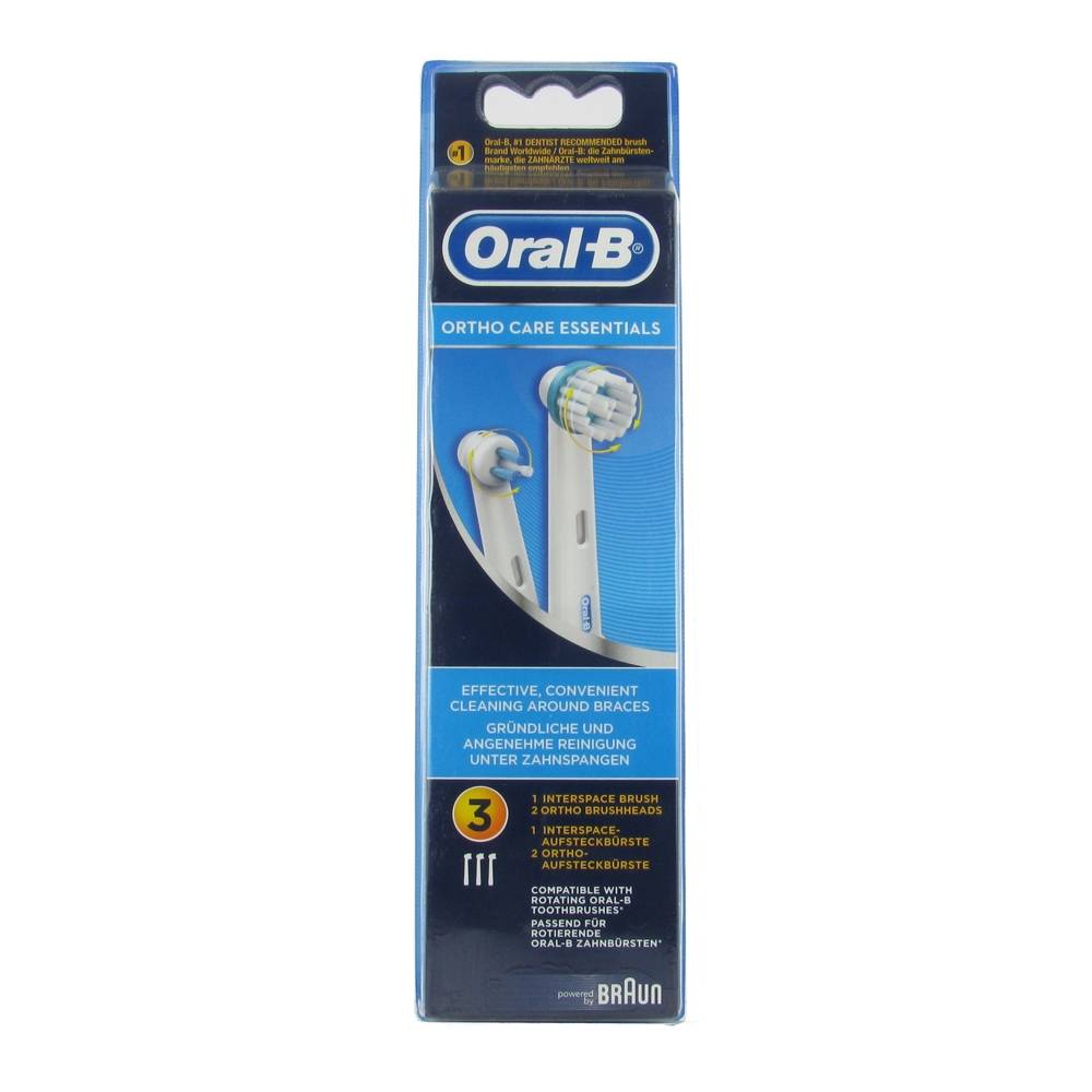 Pack Ortho Care Essentials Oral B Brossettes De Rechange - Shop ...