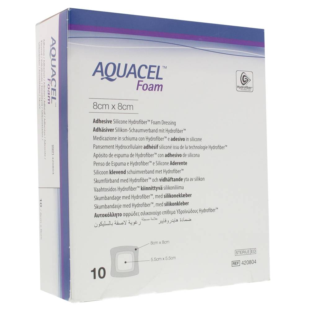 Aquacel Foam Adh 8x8cm 420804 shoppharmacie.fr