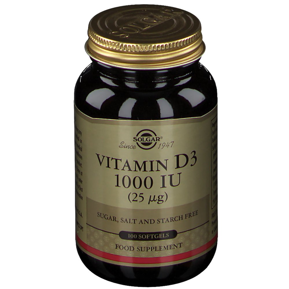 Solgar Vitamin D3 25Mcg/1000IU shoppharmacie.fr