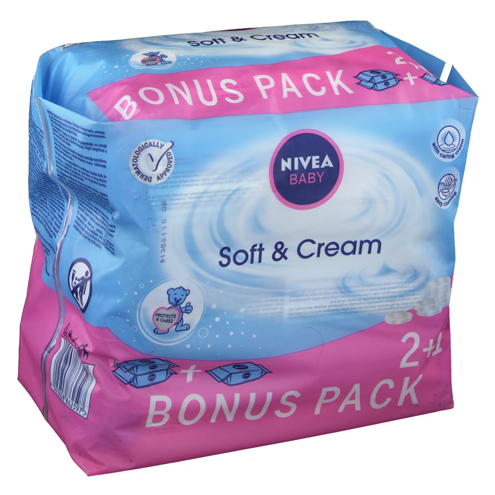Nivea Baby Lingettes Soft & Cream,NIVEA,