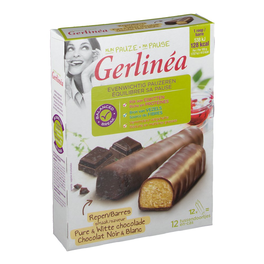 Gerlinéa Ma Pause Barres Chocolat Noir & Blanc - shop ... Gerlinéa Ma Pause Barres Chocolat Noir & Blanc - shop ...