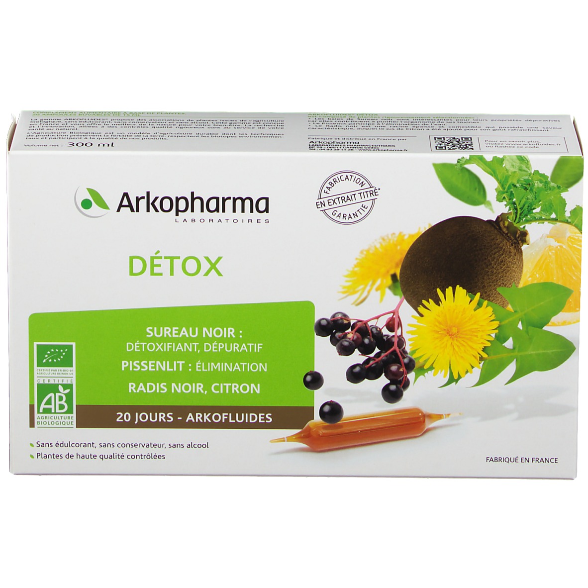 Arkopharma Arkofluides bio détox  shoppharmacie.fr