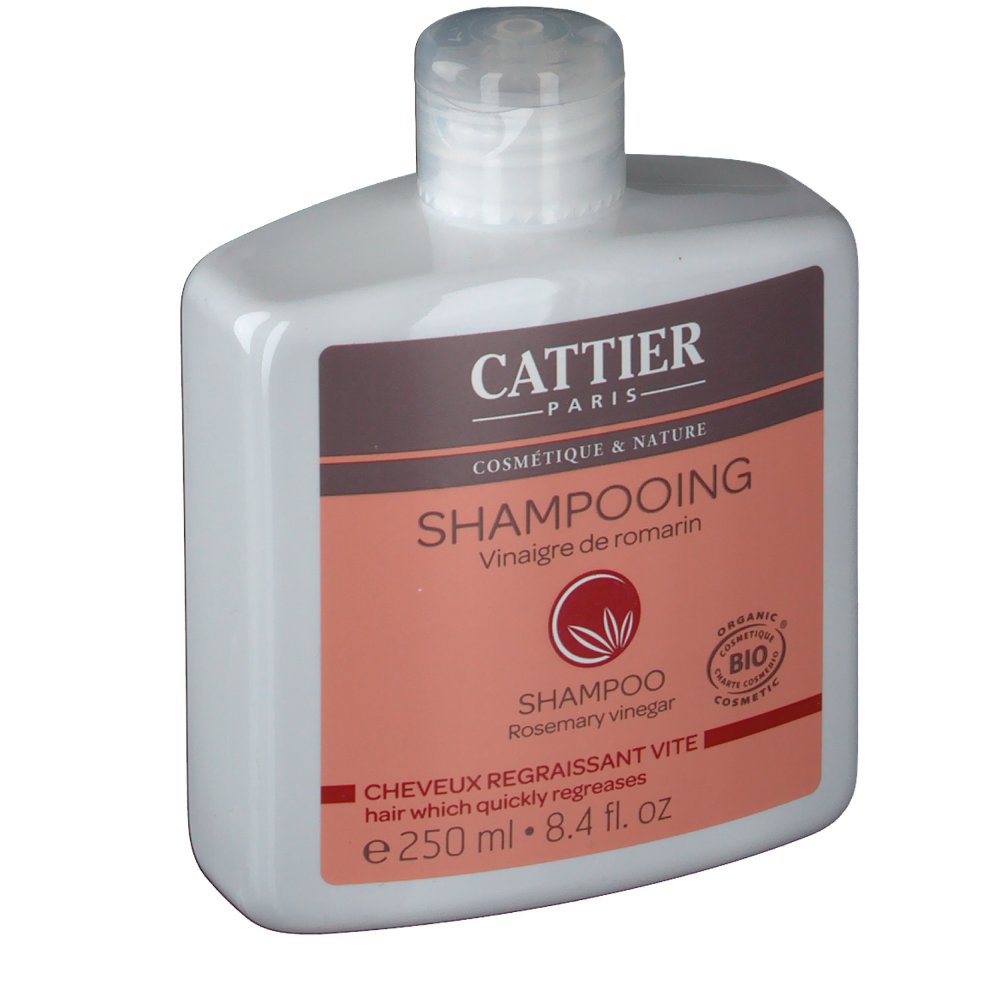 Cattier shampoing vinaigre de romarin bio cheveux gras - shop-pharmacie.fr