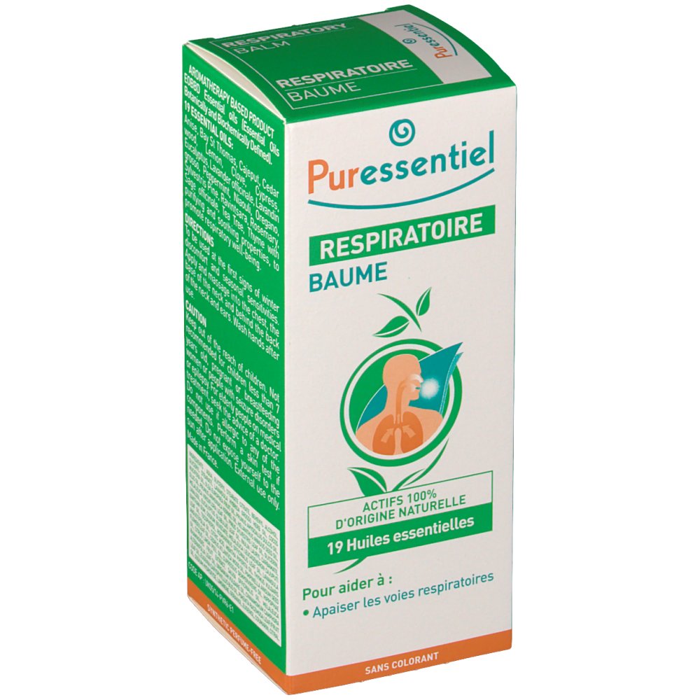 Puressentiel Respiratoire Baume 19 Huiles Essentielles - Shop-pharmacie.fr