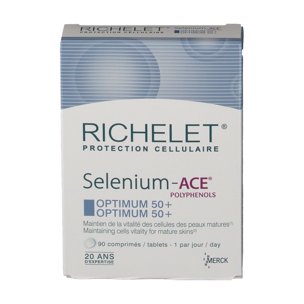 Merck Richelet® Sélénium ACE Optium 50+ anti-âge - shop-pharmacie.fr