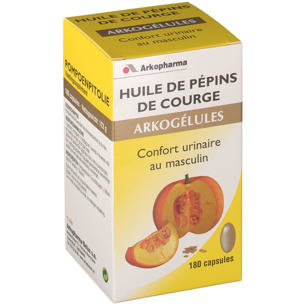 Arkopharma Arkogélules huile de pépins de courge - shop-pharmacie.fr