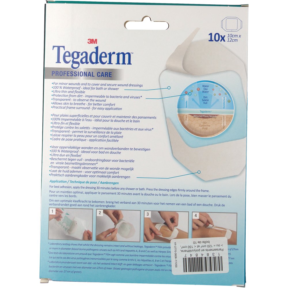3M™ Tegaderm™ 10 x 12 cm shoppharmacie.fr