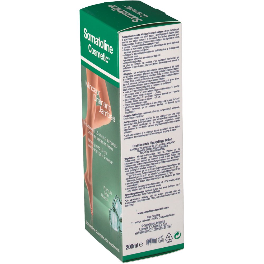 Somatoline Cosmetic® Amincissant Drainant Jambes - shop Somatoline Cosmetic® Amincissant Drainant Jambes - shop
