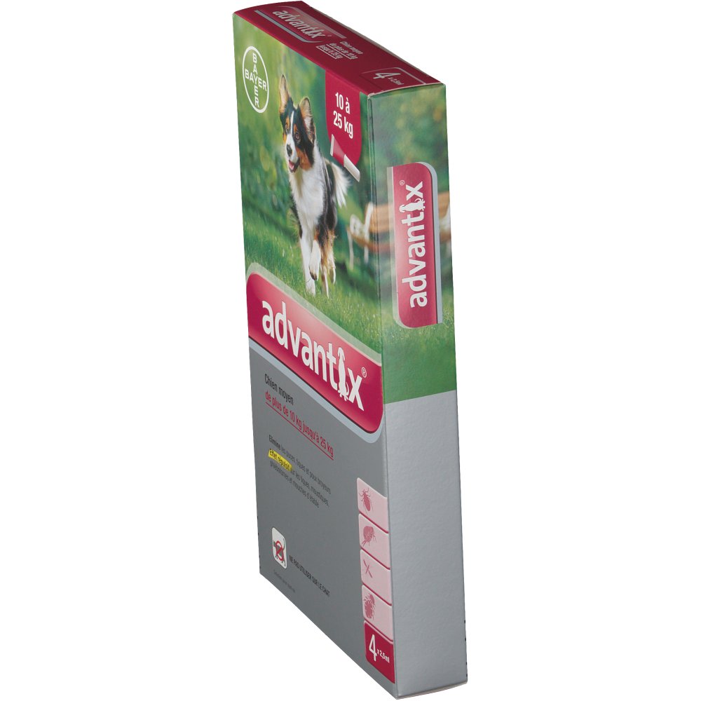 Advantix Chien moyen de 10 kg - 25 kg - shop-pharmacie.fr