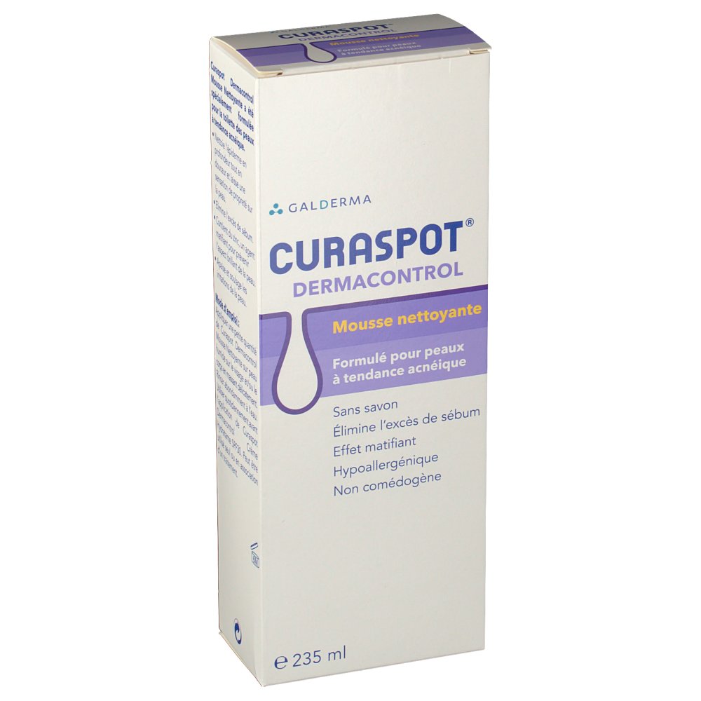 CURASPOT® DERMACONTROL Mousse nettoyante - shop-pharmacie.fr CURASPOT® DERMACONTROL Mousse nettoyante - shop-pharmacie.fr