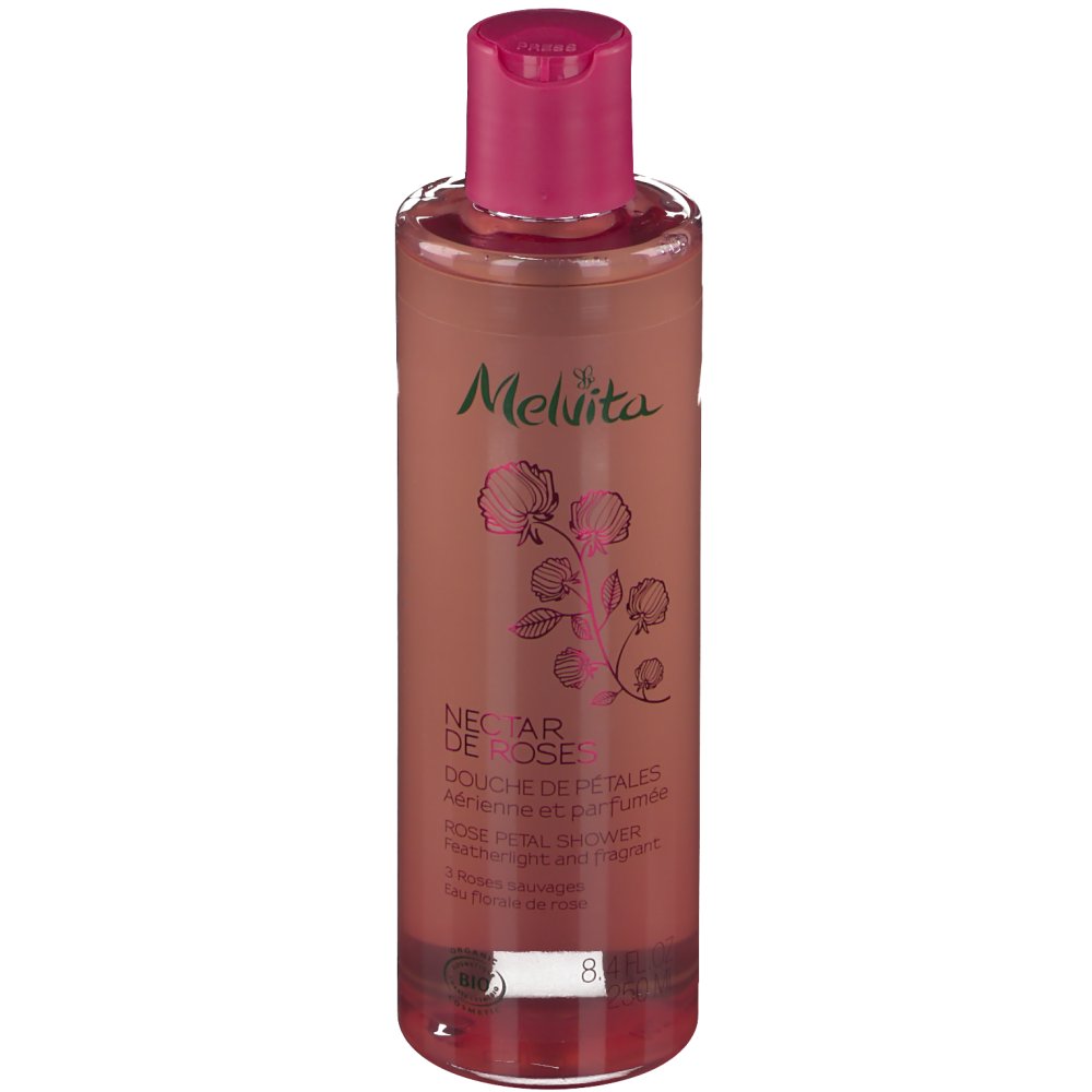 Melvita Nectar de Roses Gel Douche à la Rose Bio - shop-pharmacie.fr