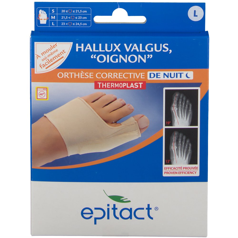 epitact® Orthèse corrective hallux valgus nuit L - shop-pharmacie.fr