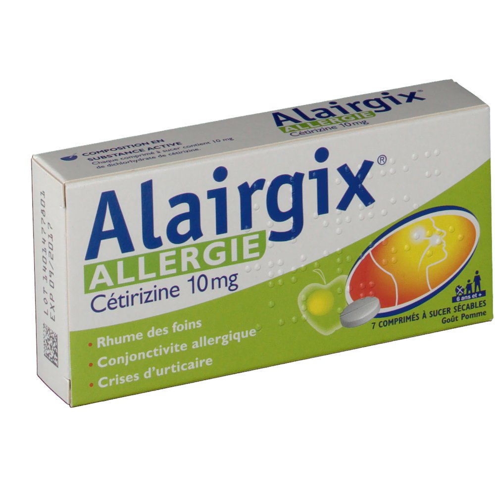 Alairgix® Allergie Cétrizine 10 mg - shop-pharmacie.fr Alairgix® Allergie Cétrizine 10 mg - shop-pharmacie.fr