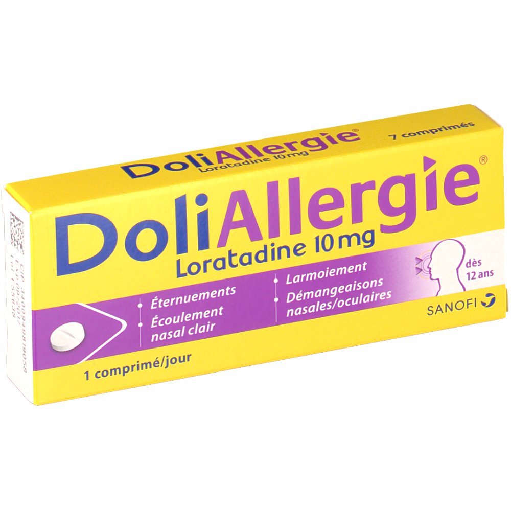 Sanofi DoliAllergie Loratadine 10 mg - shop-pharmacie.fr