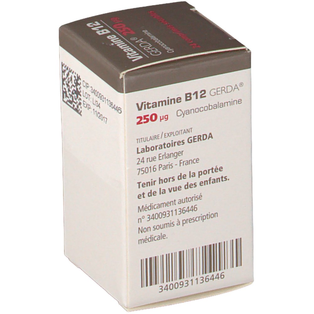 Vitamine B12 Gerda 1000 Ug 4 Ml