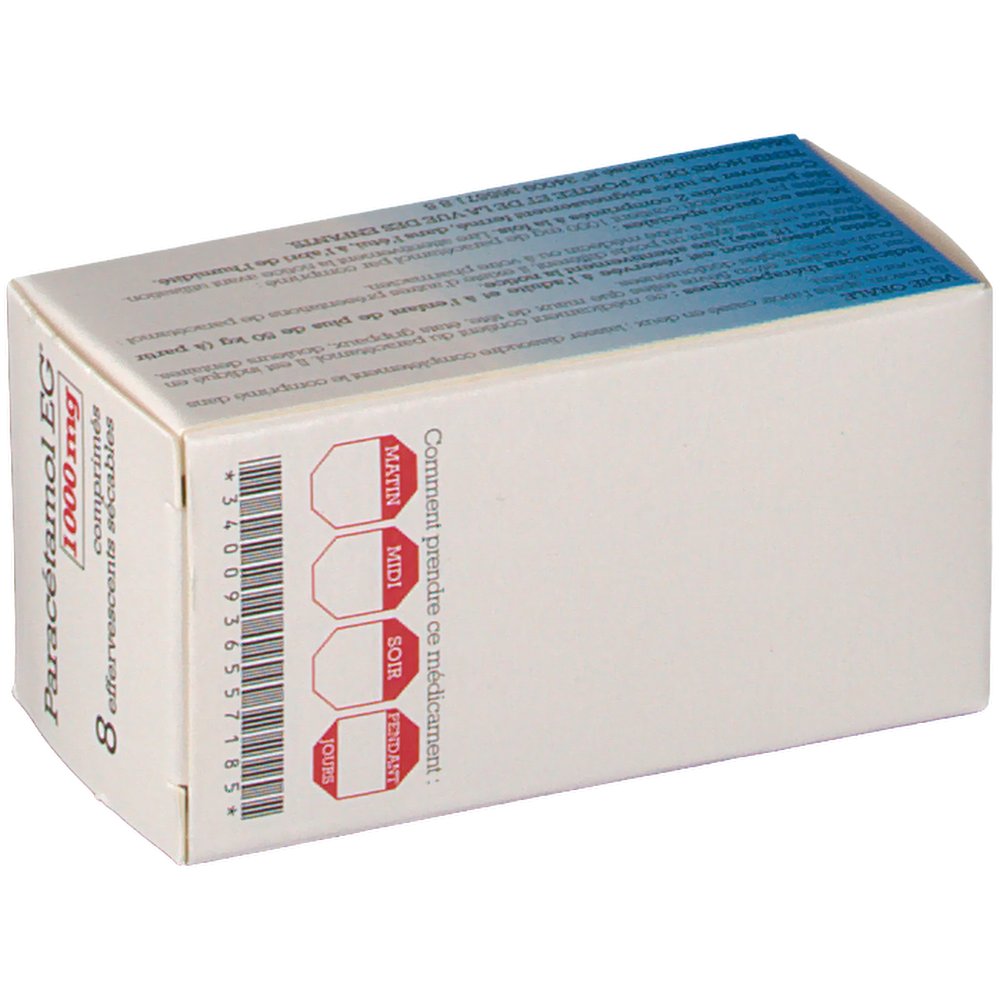 Un Comprimé Contient 1000 Mg De Paracetamol C8h9no2