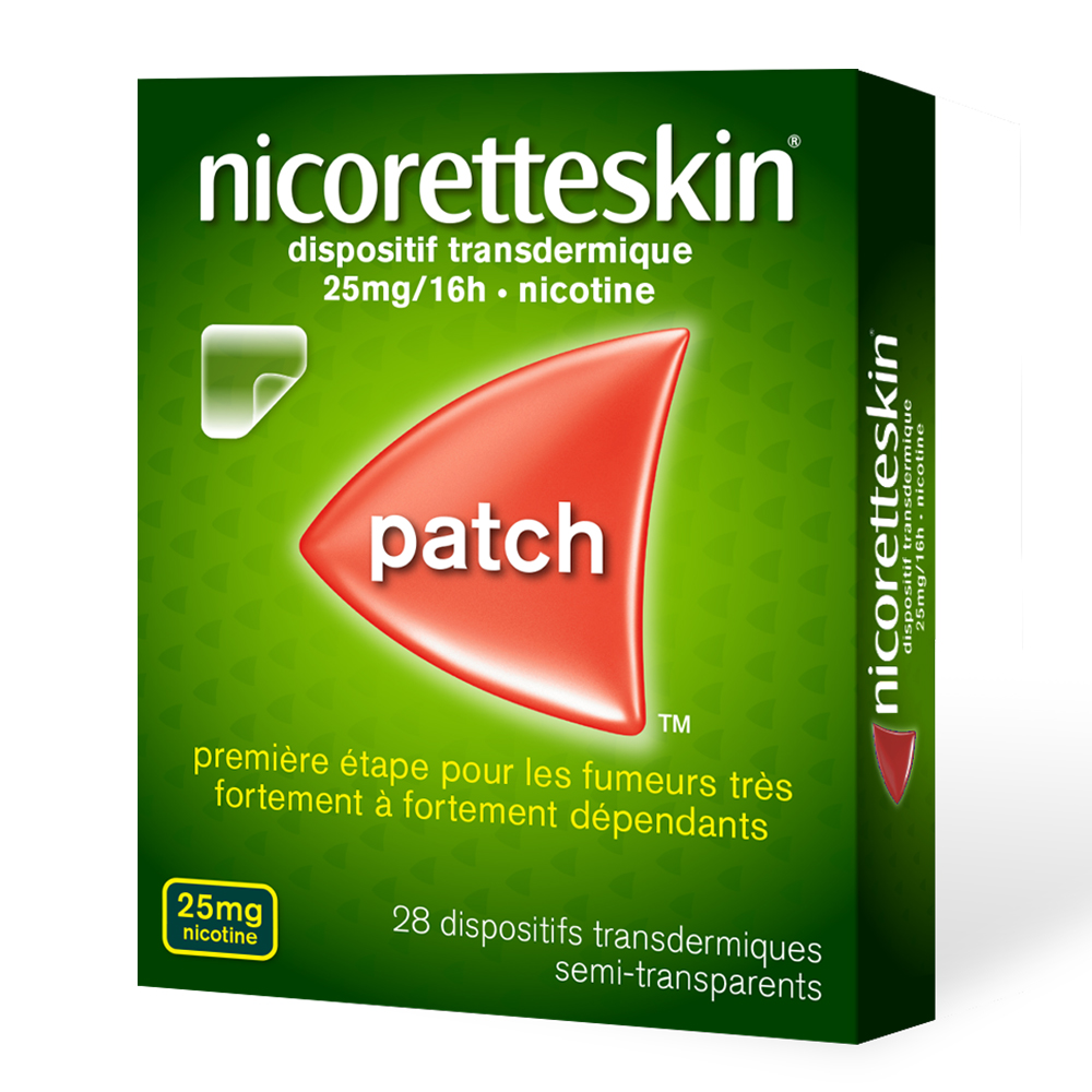 Nicoretteskin® 25 mg/16 h - shop-pharmacie.fr Nicoretteskin® 25 mg/16 h - shop-pharmacie.fr