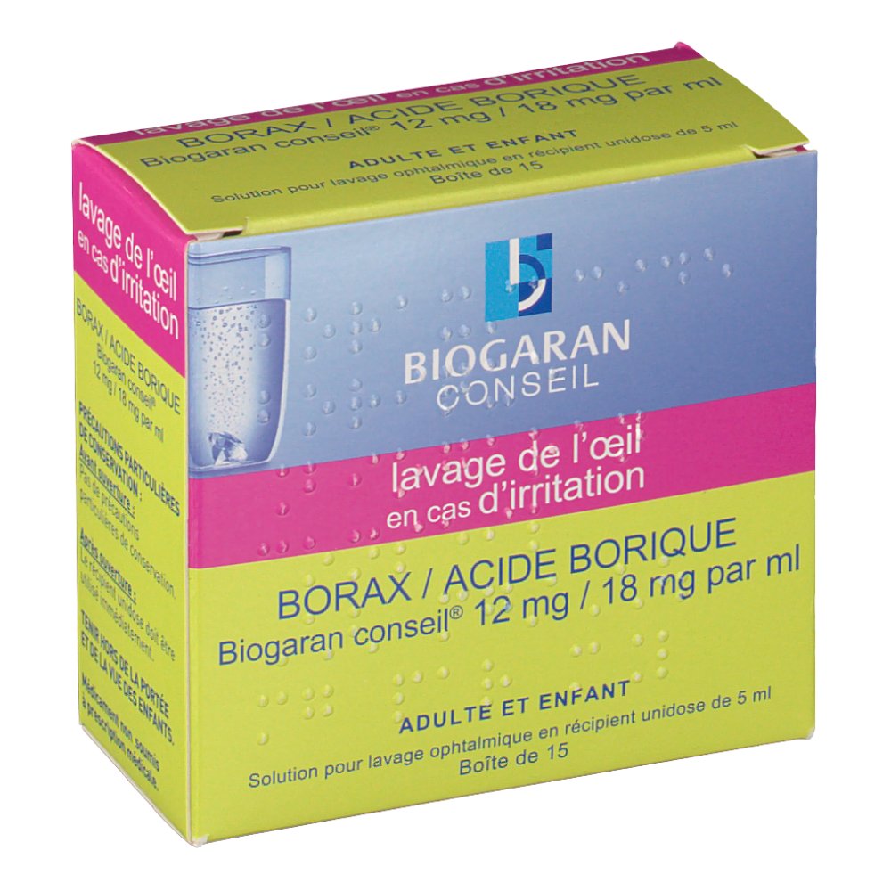 Borax/Acide Borique Biogaran Conseil® - shop-pharmacie.fr