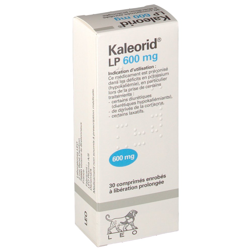 Kaleorid® LP 600 mg - shop-pharmacie.fr Kaleorid® LP 600 mg - shop-pharmacie.fr