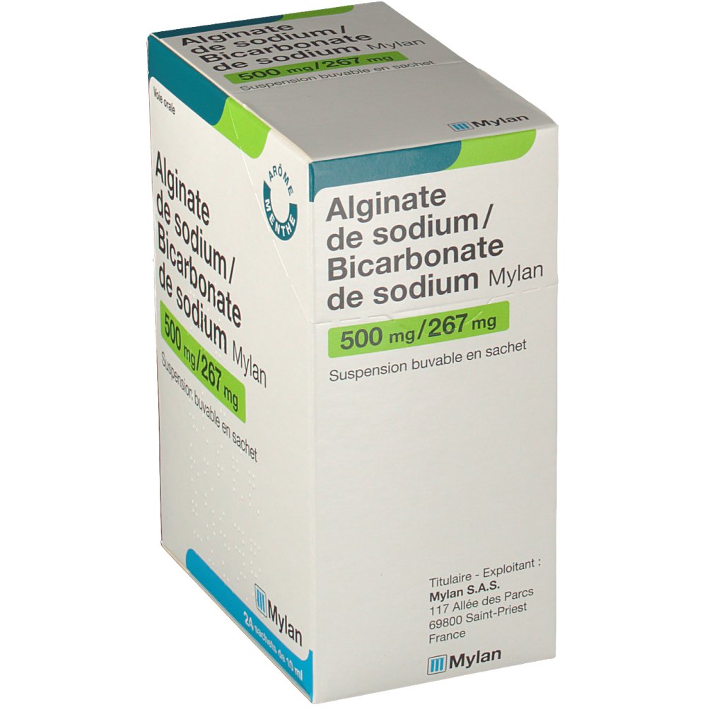 Alginate De Sodium/bicarbonate De Sodium Mylan Avis