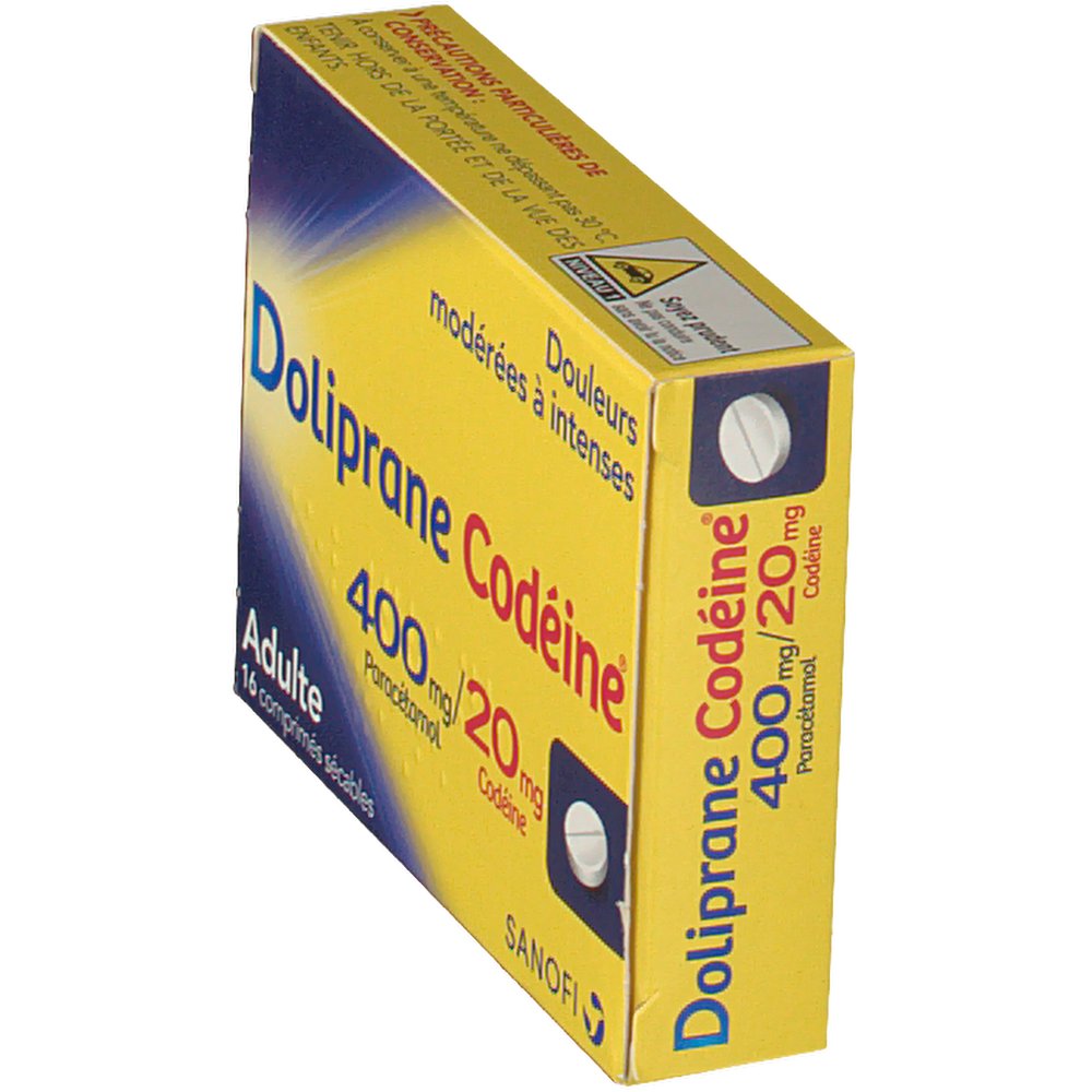 Doliprane Codéine 400 mg/20 mg - shop-pharmacie.fr Doliprane Codéine 400 mg/20 mg - shop-pharmacie.fr