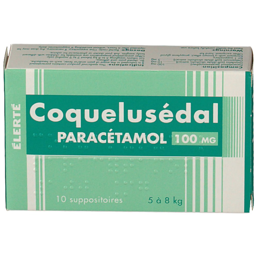 coquelusédal paracétamol 100 - coquelusedal nourrisson retiré du marché