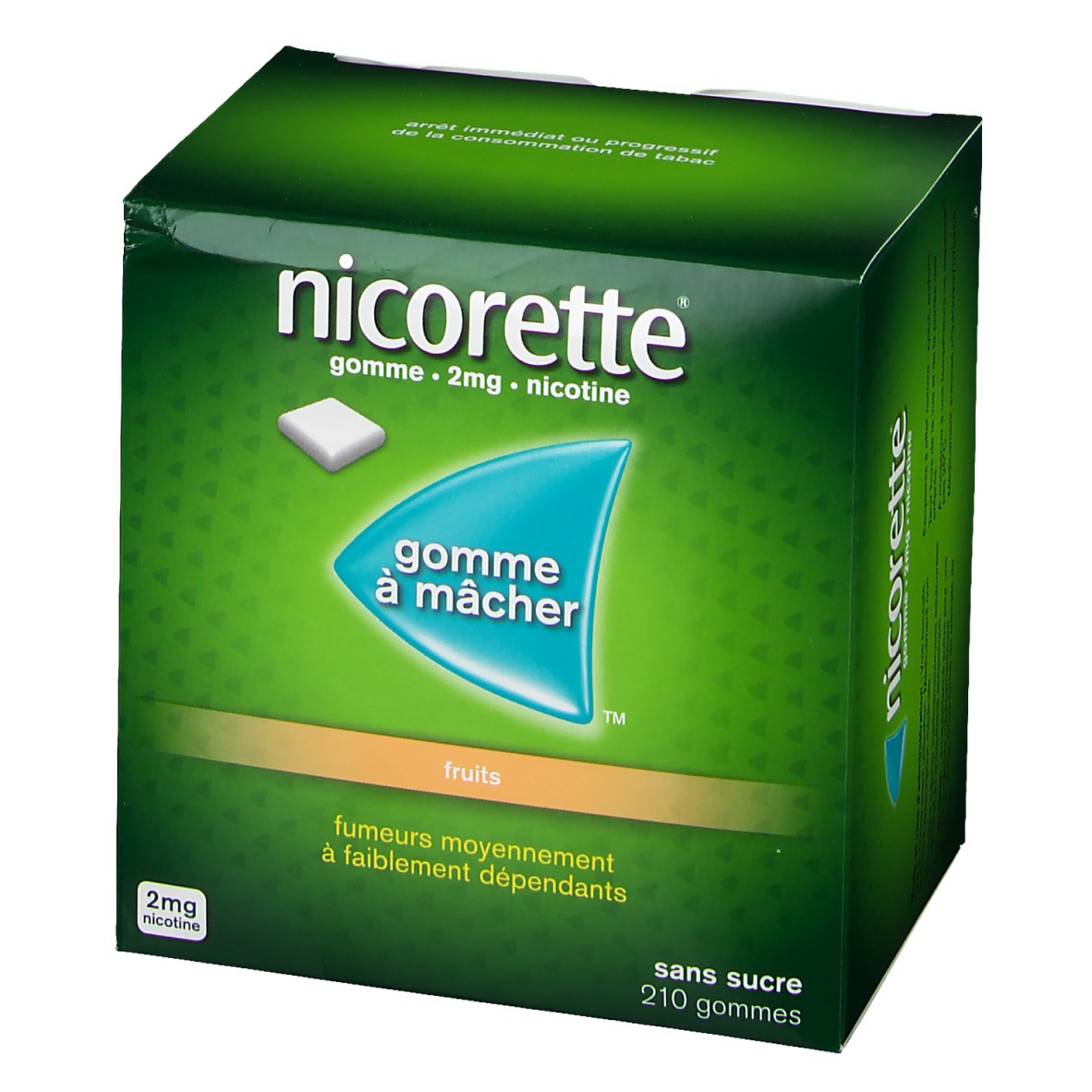Nicorette Gomme 2 Mg Fruit Sans Sucre Shop pharmacie fr