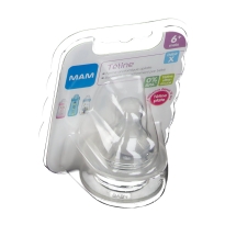 MAM Tétine silicone - Débit Rapide - Liquide épais