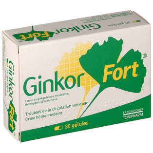 Tonipharm Ginkor Fort, 30 - shop-pharmacie.fr Tonipharm Ginkor Fort, 30 - shop-pharmacie.fr